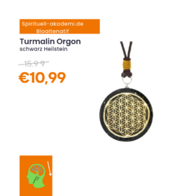 Turmalin Orgon Kette Blume des Lebens